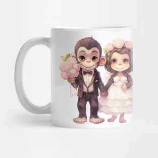 Chimpanzee Couple Gets Married Mug